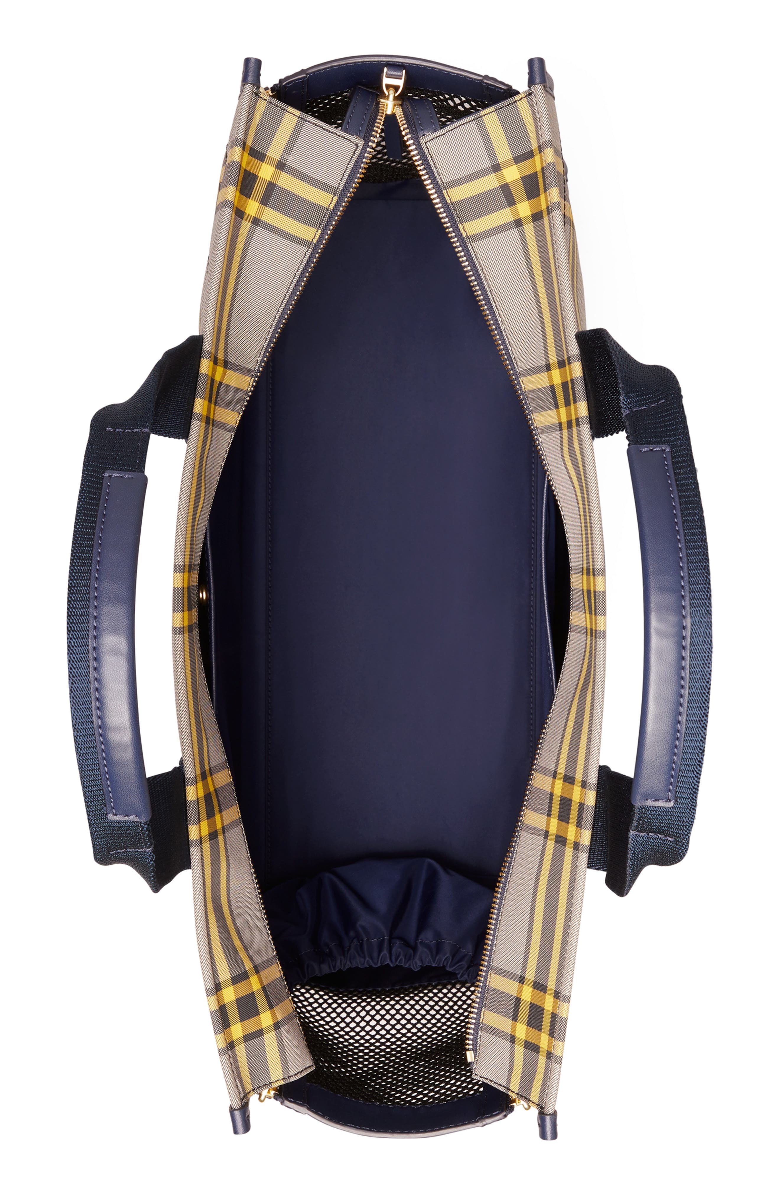 Tory Burch Plaid Dog Carrier Bag, Alternate, color, 