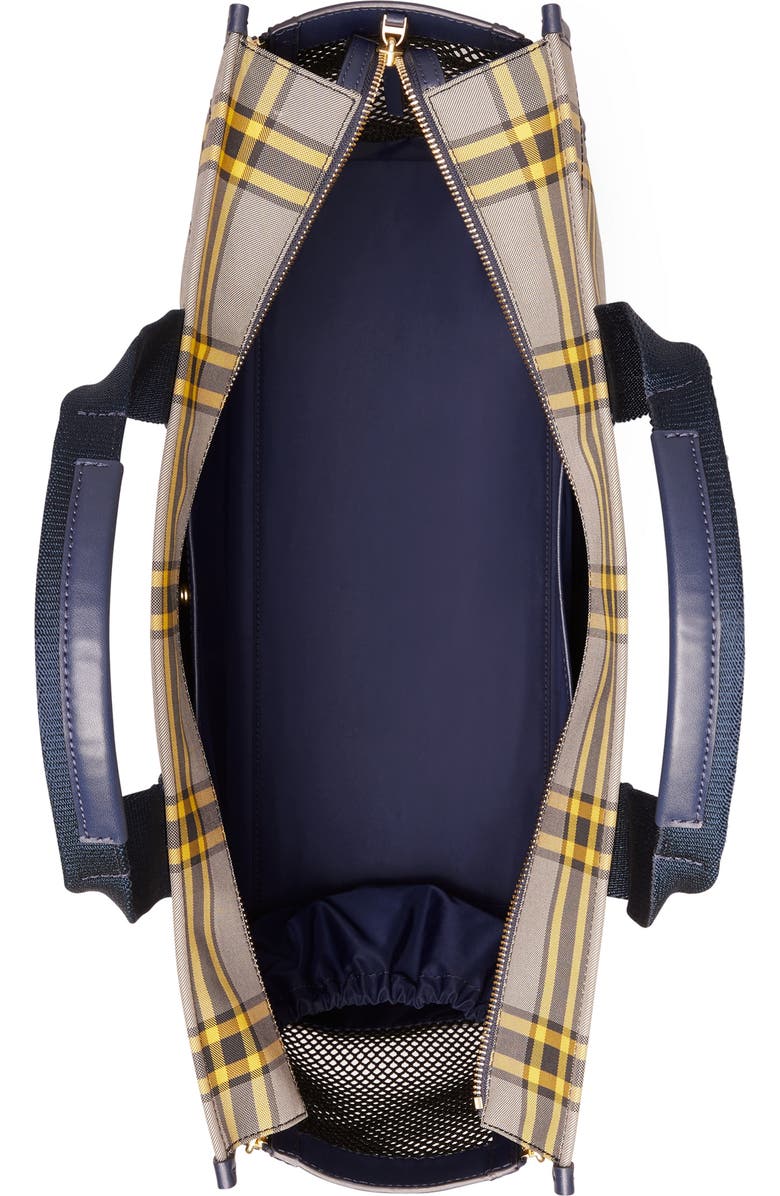 Tory Burch Plaid Dog Carrier Bag, Alternate, color,