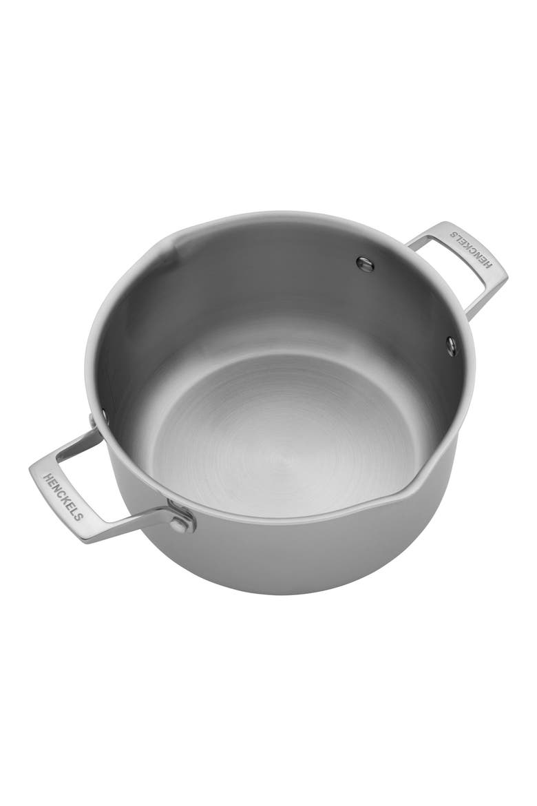 Clad H3 6-Quart Stainless Steel Pot with Lid, Alternate, color, SILVER