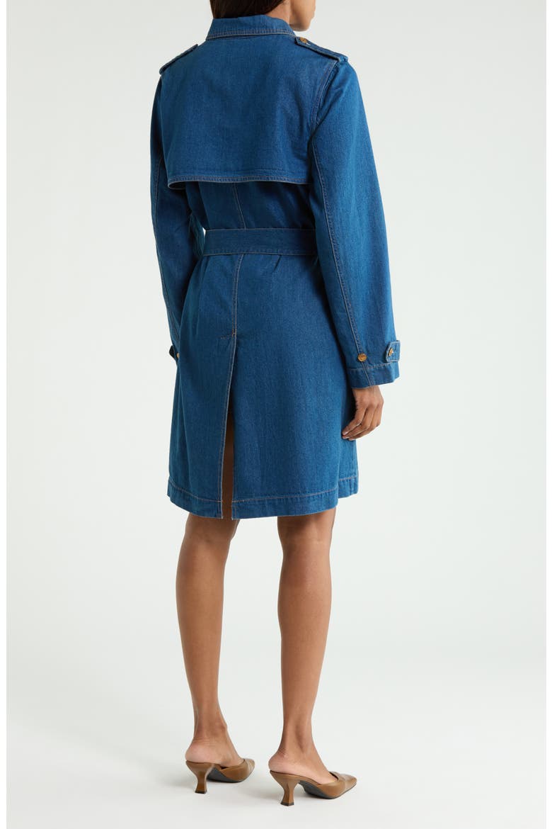 The Streaker Denim Trench Jacket, Alternate, color, GET RICK QUICK
