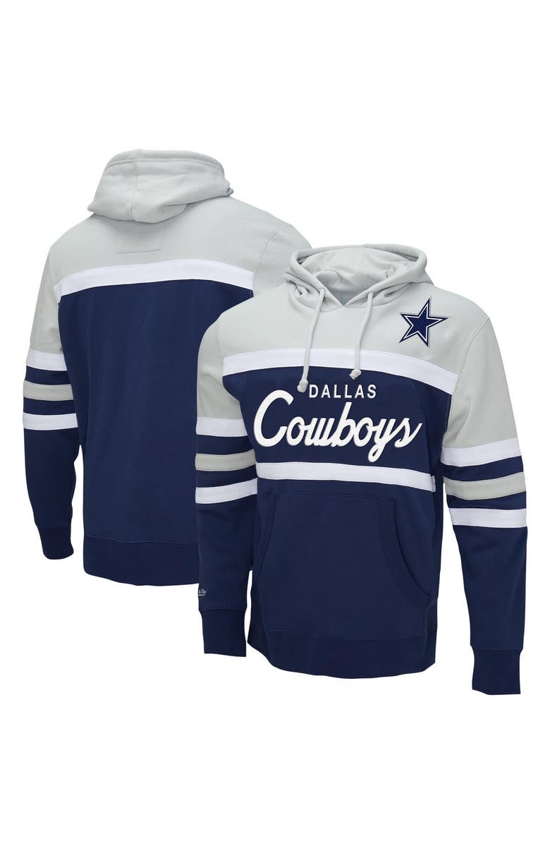 Mitchell & Ness Men's Mitchell & Ness Navy/ Dallas Cowboys Head Coach Pullover Hoodie, Main, color, Navy