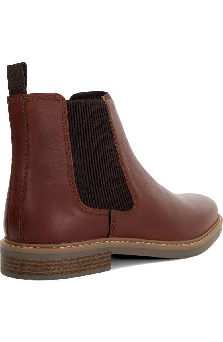 Dune London Carden Chelsea Boot, Alternate, color, Brown Leather