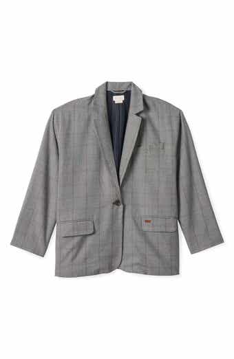 Brixton Axl Oversize Plaid Blazer