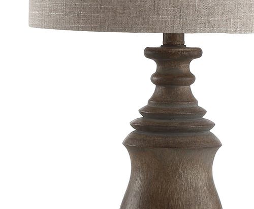 Jonathan Y Abeline Resin Led Table Lamp In Brown