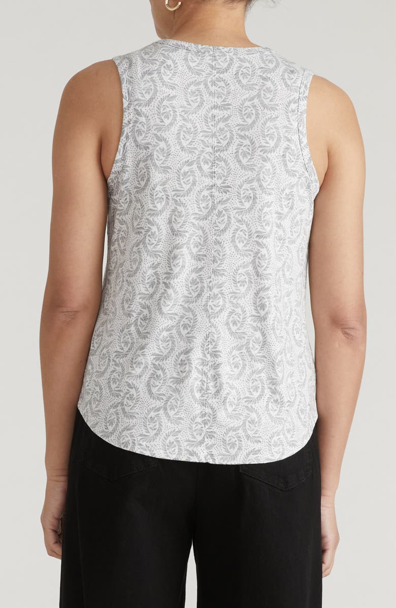 Universal Standard Light-As-Air Tank, Alternate, color, White Vine Print