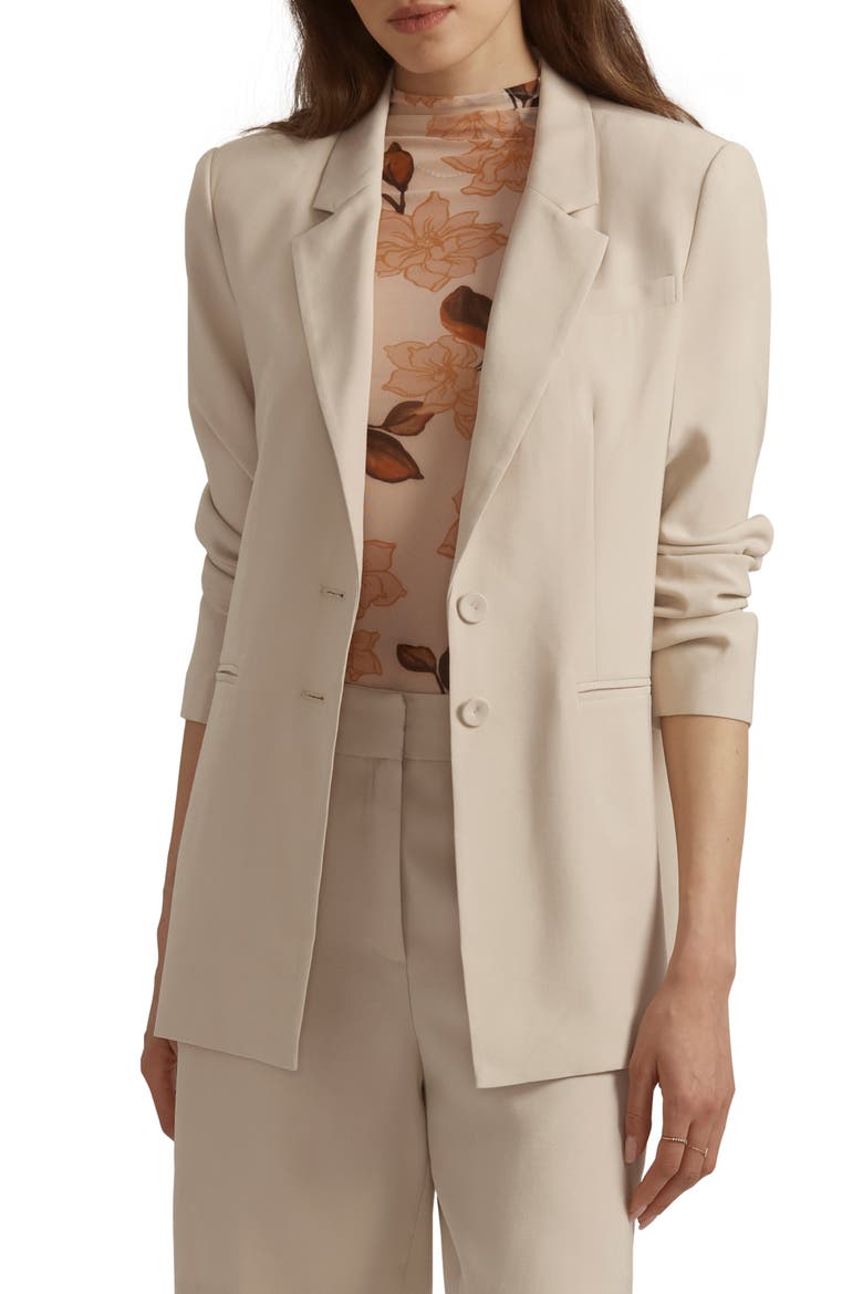 The Alexis Longline Blazer, Main, color, FRENCH OAK