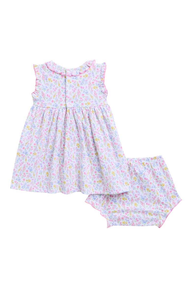 Floral Print Pima Cotton Dress & Bloomers Set, Alternate, color, MULTI