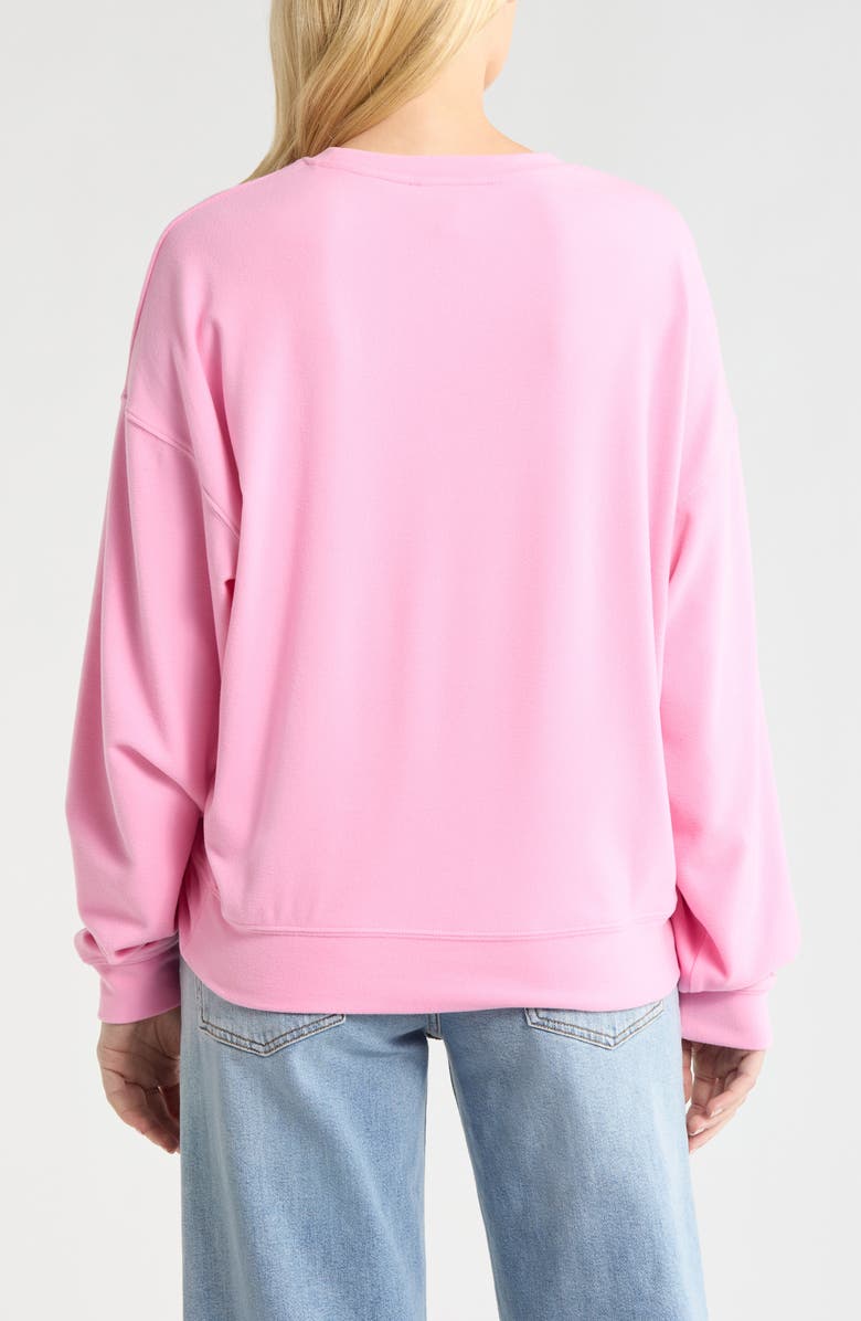 Beach Riot Devyn Be Mine Oversize Sweatshirt, Alternate, color, Lovely Pink