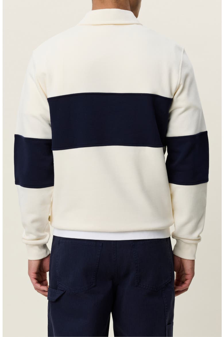 Zipper Rugby Graphic Pullover, Alternate, color, IVORY