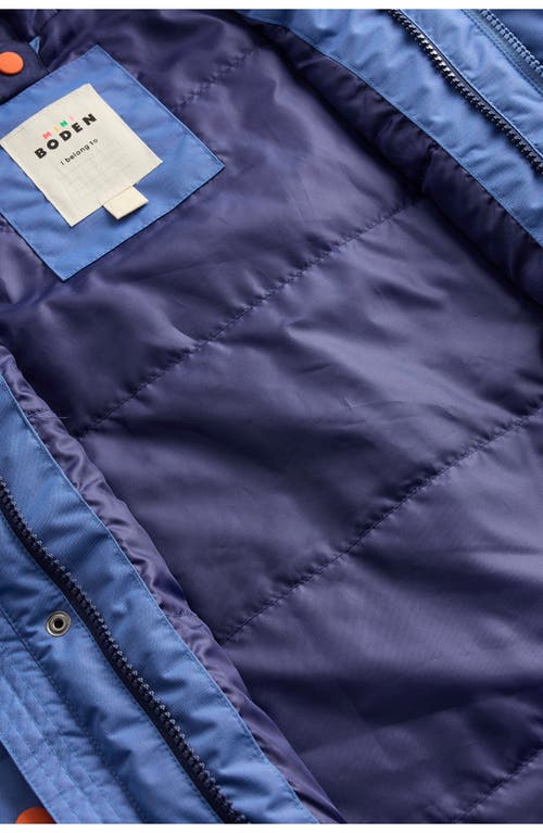 Mini Boden Kids' 4-in-1 Waterproof Jacket In Blue