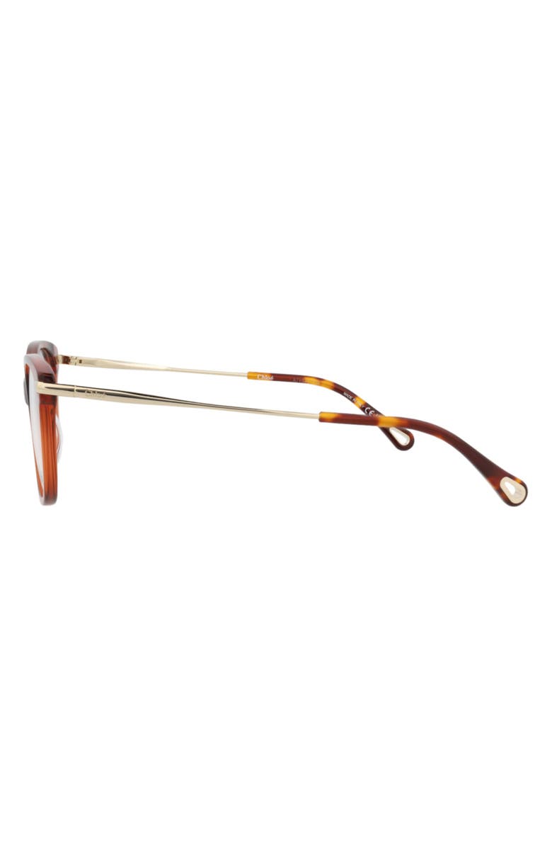 Chloé 50mm Cat Eye Optical Glasses, Alternate, color, 