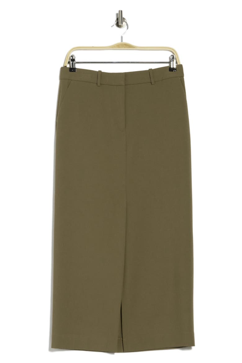 Maxi Pencil Skirt, Main, color, OLIVE STONE