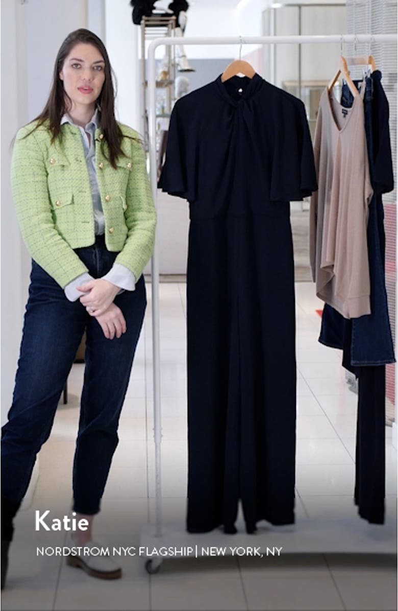 Twist Neck Wide Leg Jumpsuit, sales video thumbnail