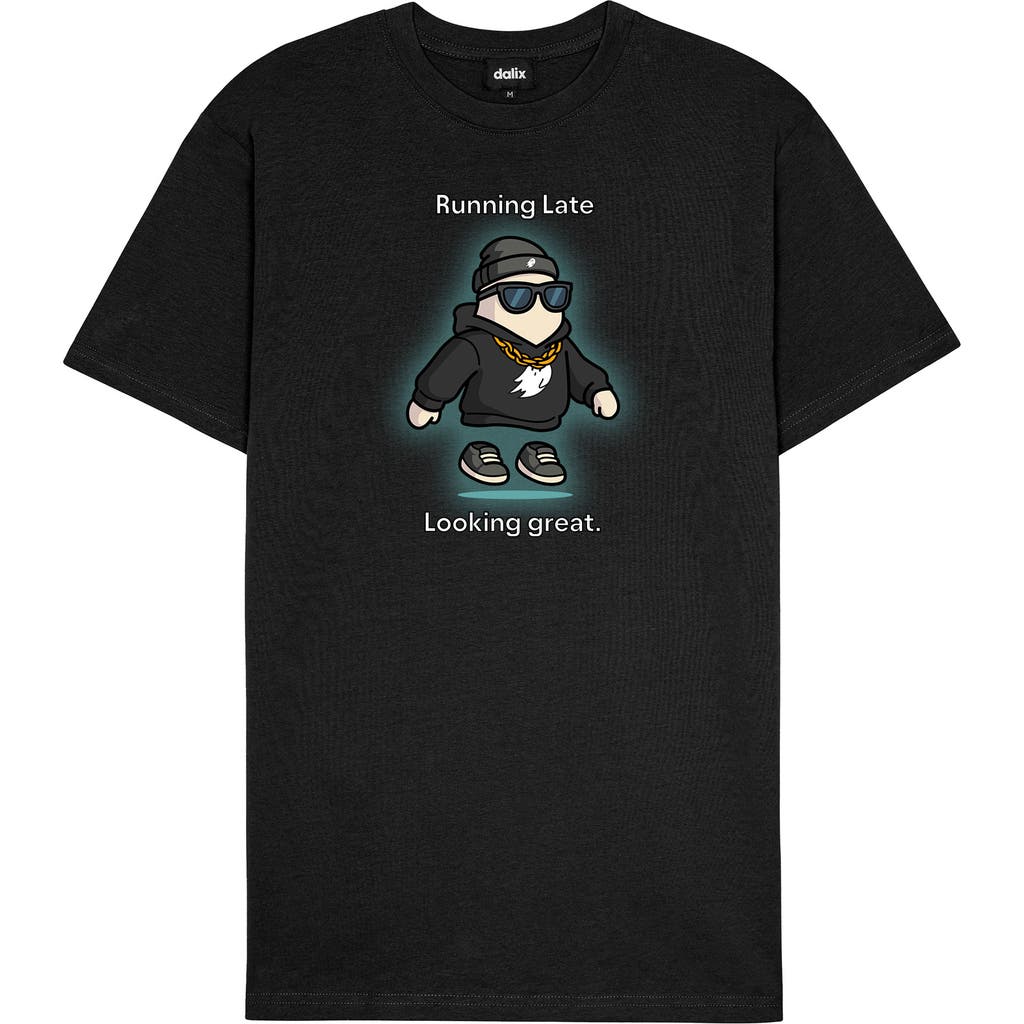 Dalix Mens Running Late Tee In Black