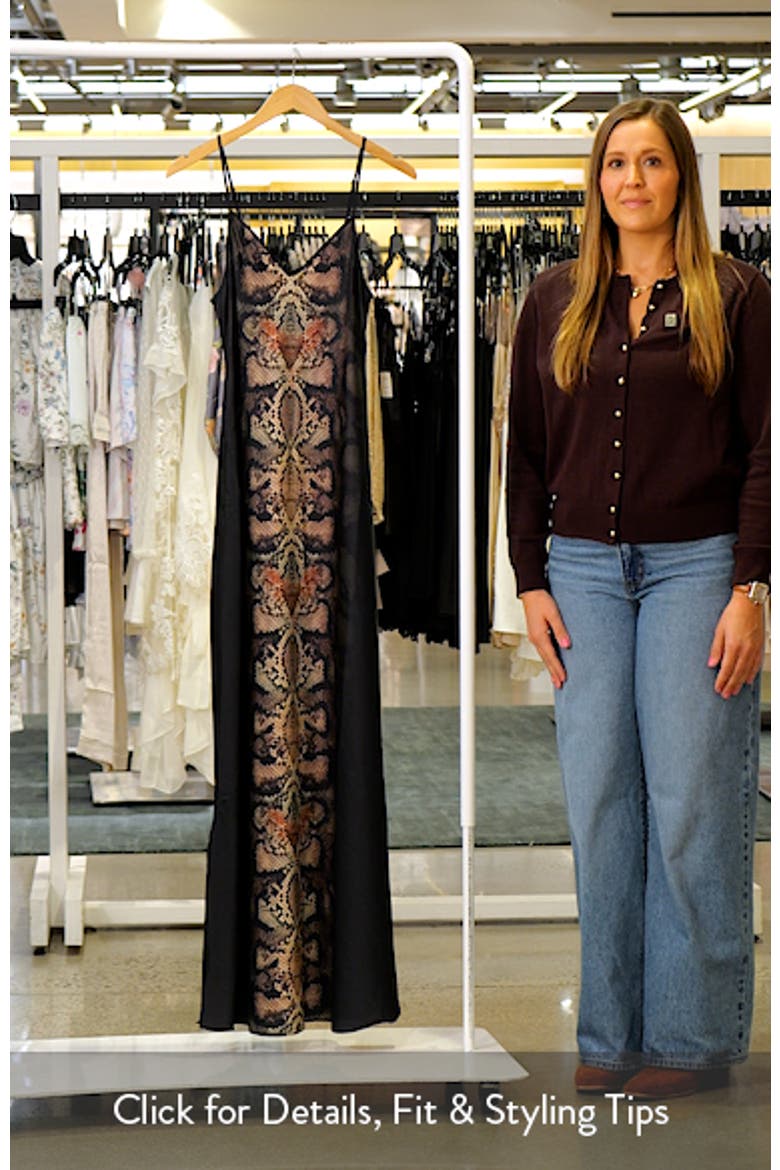 Bryony Snakeskin Print Slipdress video