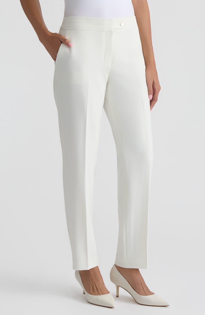 KASPER Ava Straight Leg Pants, Alternate, color, Vanilla Ice