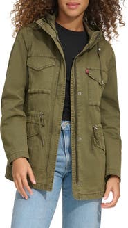 Levi's® Military Four-Pocket Zip Hooded Jacket