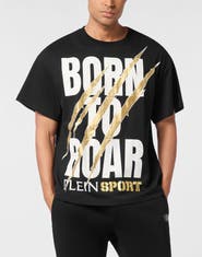PLEIN SPORT Round Neck T-Shirt Scratch Scratch Men