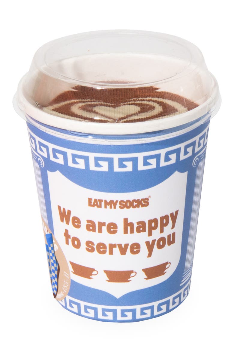 Happy to Serve You 3D Crew Socks, Alternate, color, MULTICOLOR