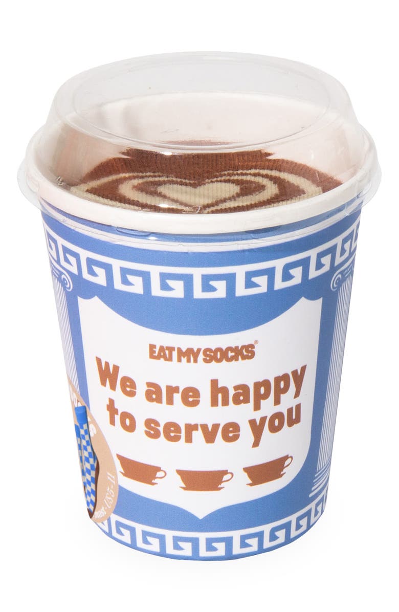 doiy Happy to Serve You 3D Crew Socks, Alternate, color, Multicolor