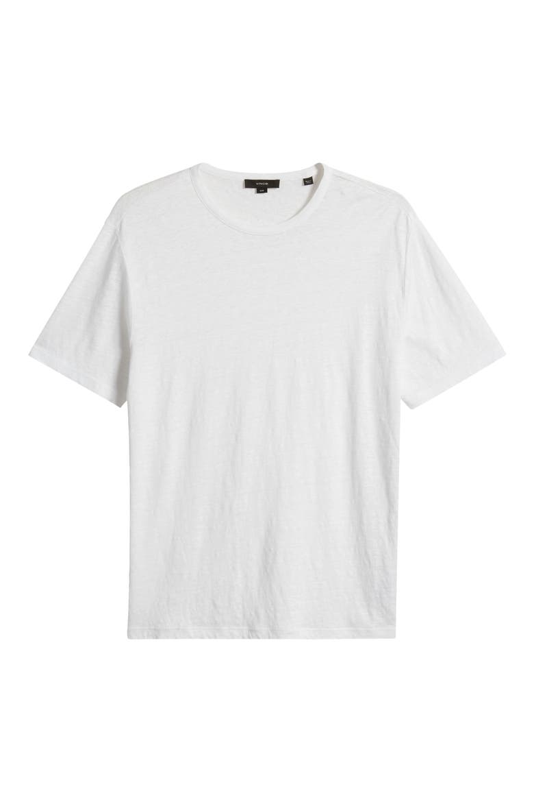 Linen T-Shirt, Alternate, color, OPTIC WHITE