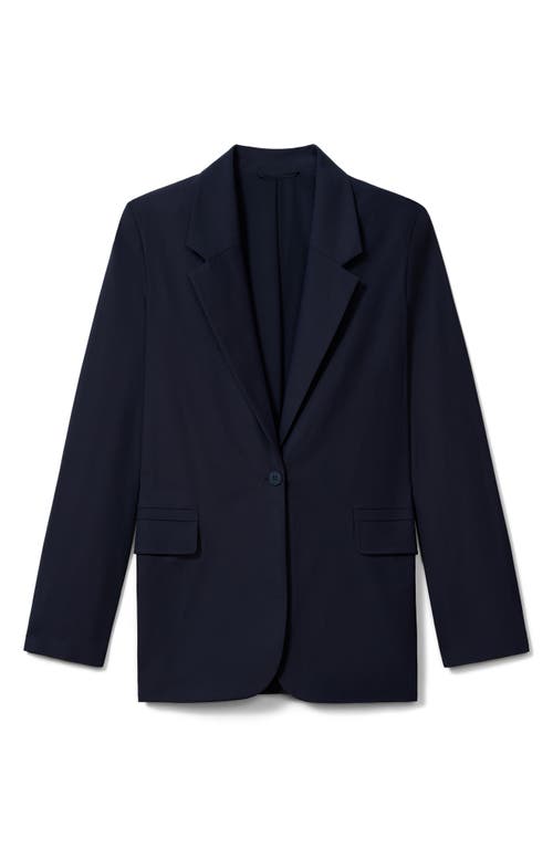 Rhone Commuter Boyfriend Blazer In Navy Blue