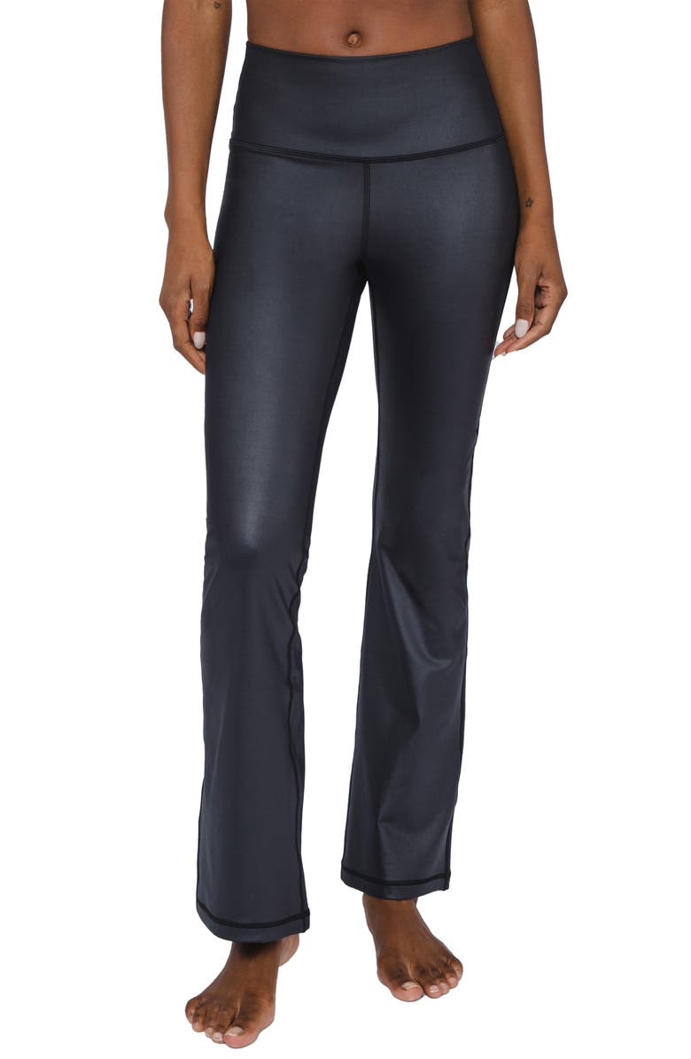 90 DEGREE BY REFLEX Faux Leather Yoga Pants, Main, color,