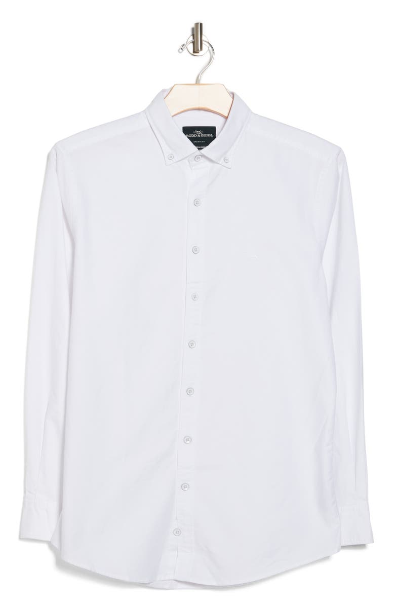 Rodd & Gunn Dallington Solid Button-Down Shirt, Alternate, color, White