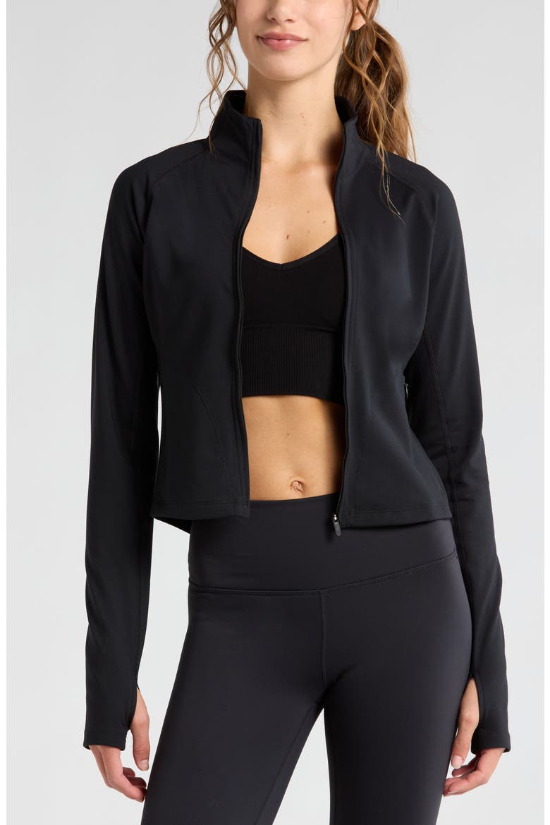 Active Fleece Lined Jacket, Main, color, BLACK