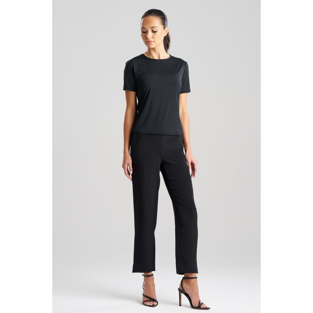 Natori Illusion T-shirt Top In Black