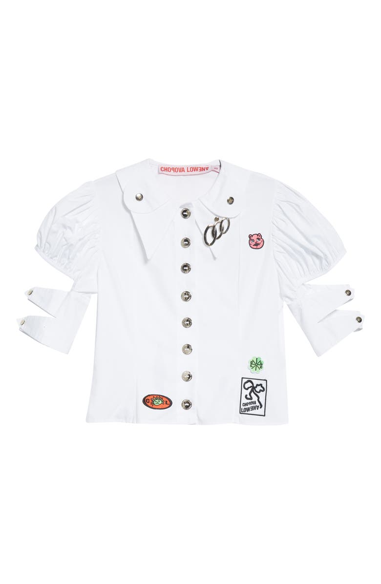 Chopova Lowena Rad Cotton Poplin Shirt, Alternate, color, 