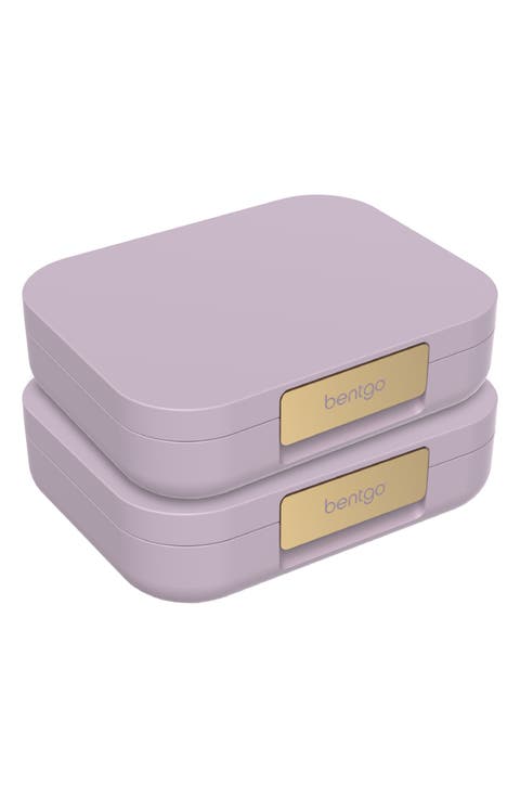 Set of 2 Modern Leakproof Lunch Bento Boxes