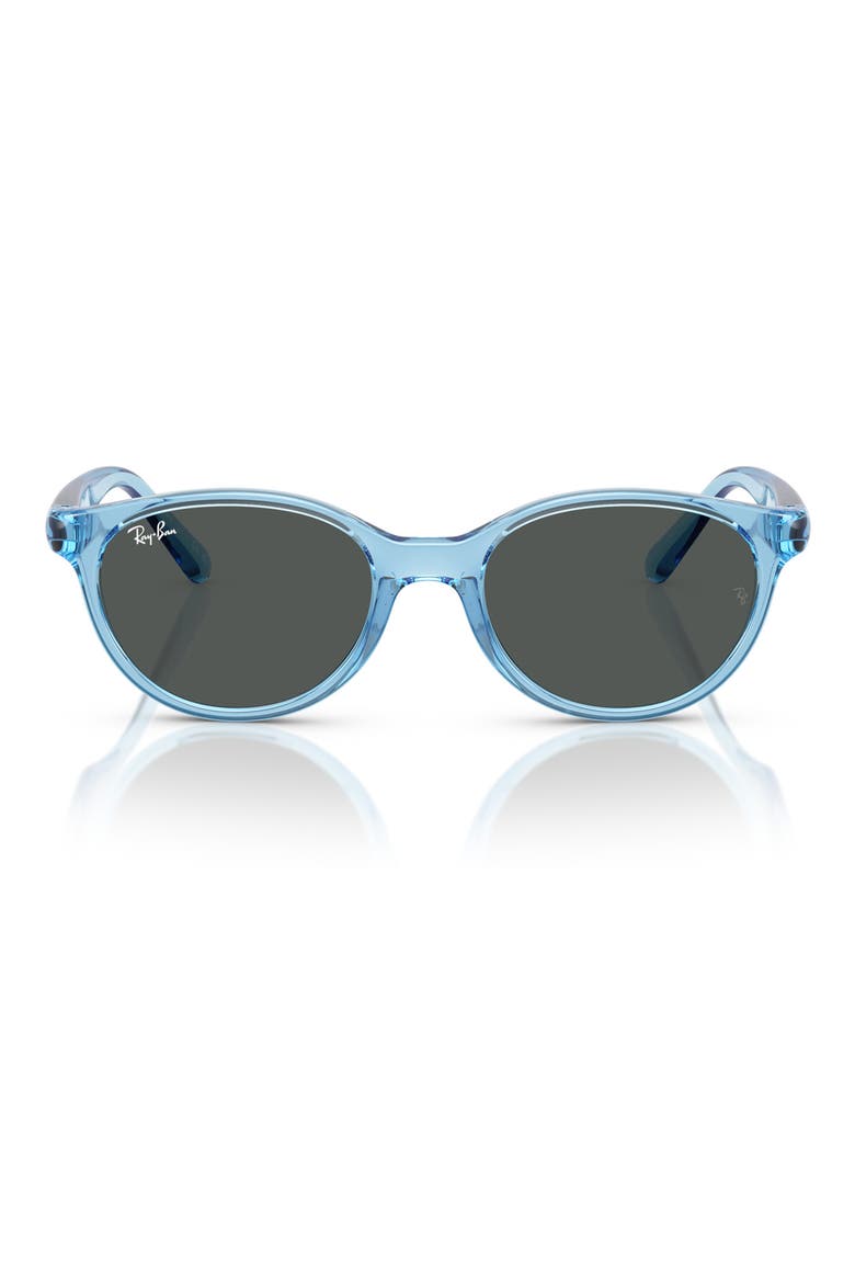 Kids' 45mm Oval Sunglasses, Main, color, DARK GREY