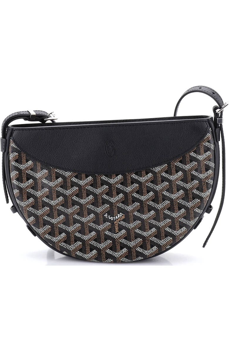 Pre-Owned Goyard Hirondelle Shoulder Bag Coated Canvas and Leather, Alternate, color, Black