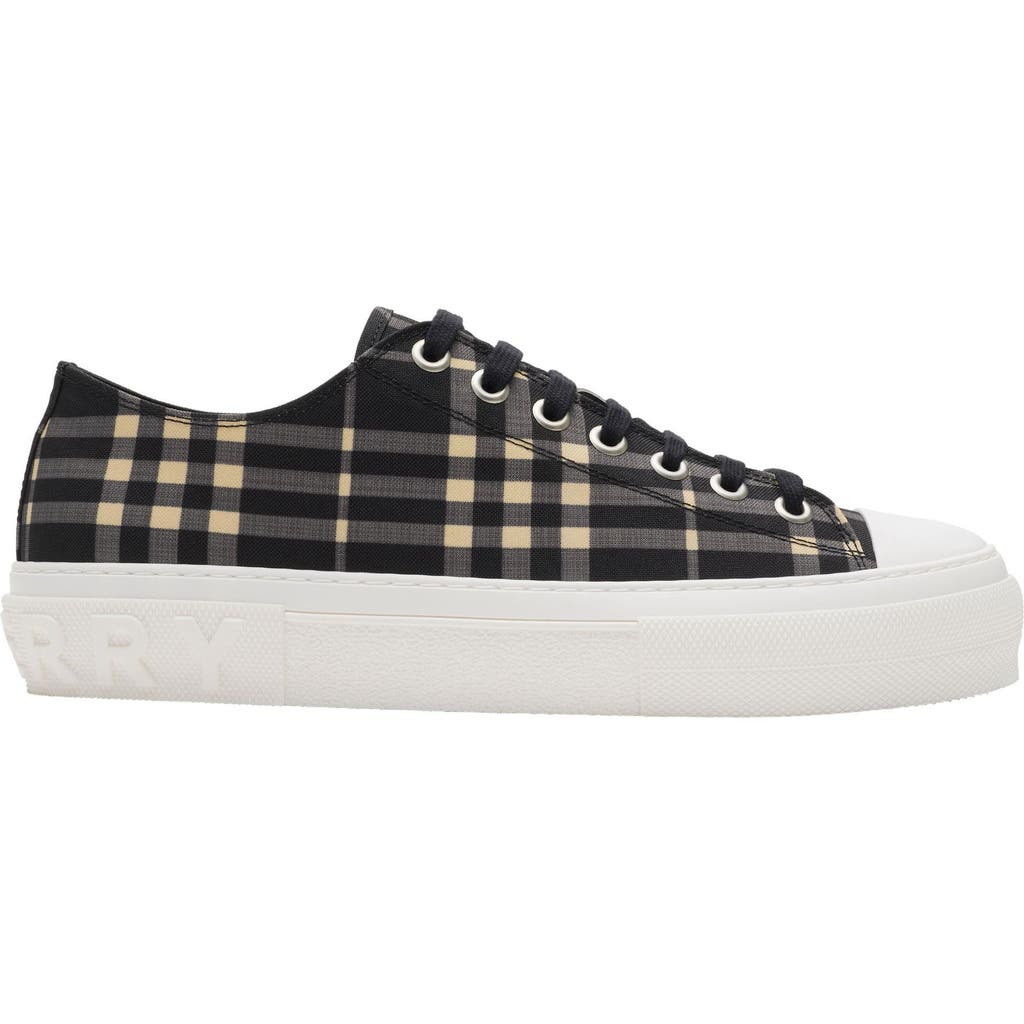 Burberry Check Low-top Sneakers In Black/calico Check