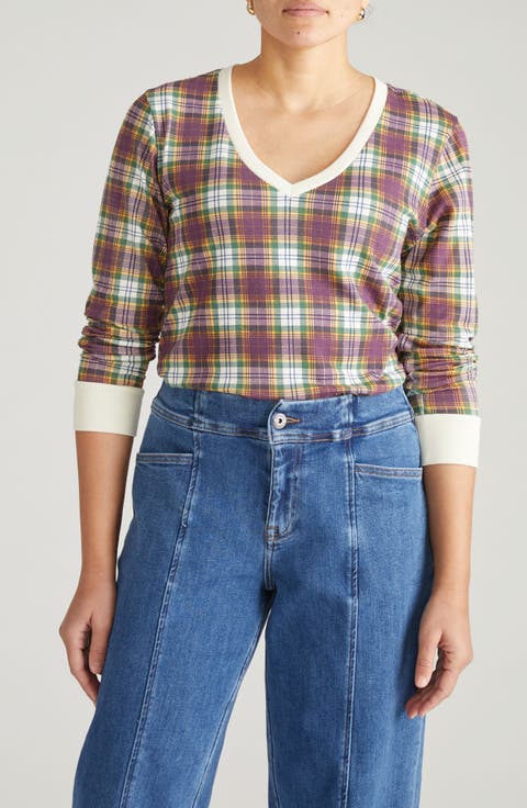 Long Sleeve V-Rex Tee (Plus Size)