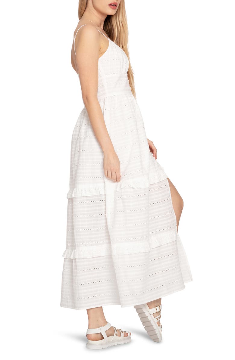 Belle & Bloom Supersitition Tiered Maxi Dress, Alternate, color, White