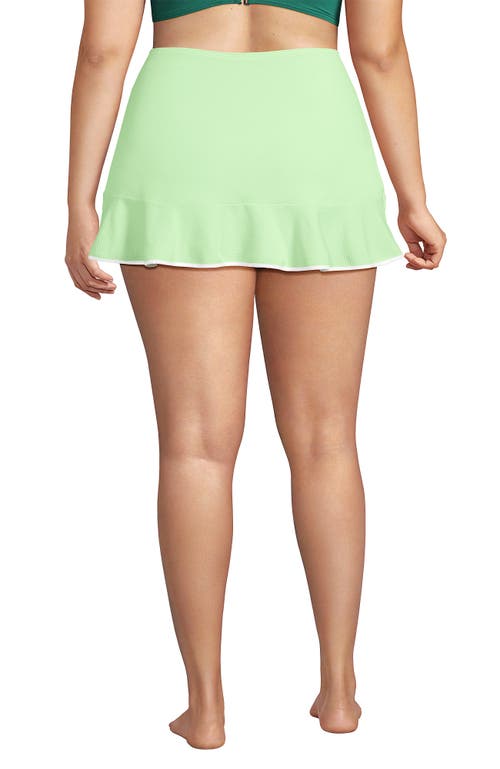 LANDS' END LANDS' END PLUS SIZE RUFFLE HEM MINI SWIM SKIRT 