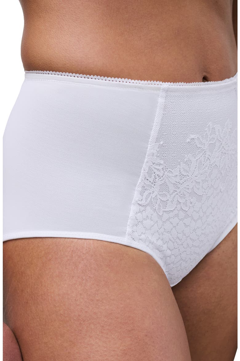 Maris High Waist Support Briefs, Alternate, color, WHITE