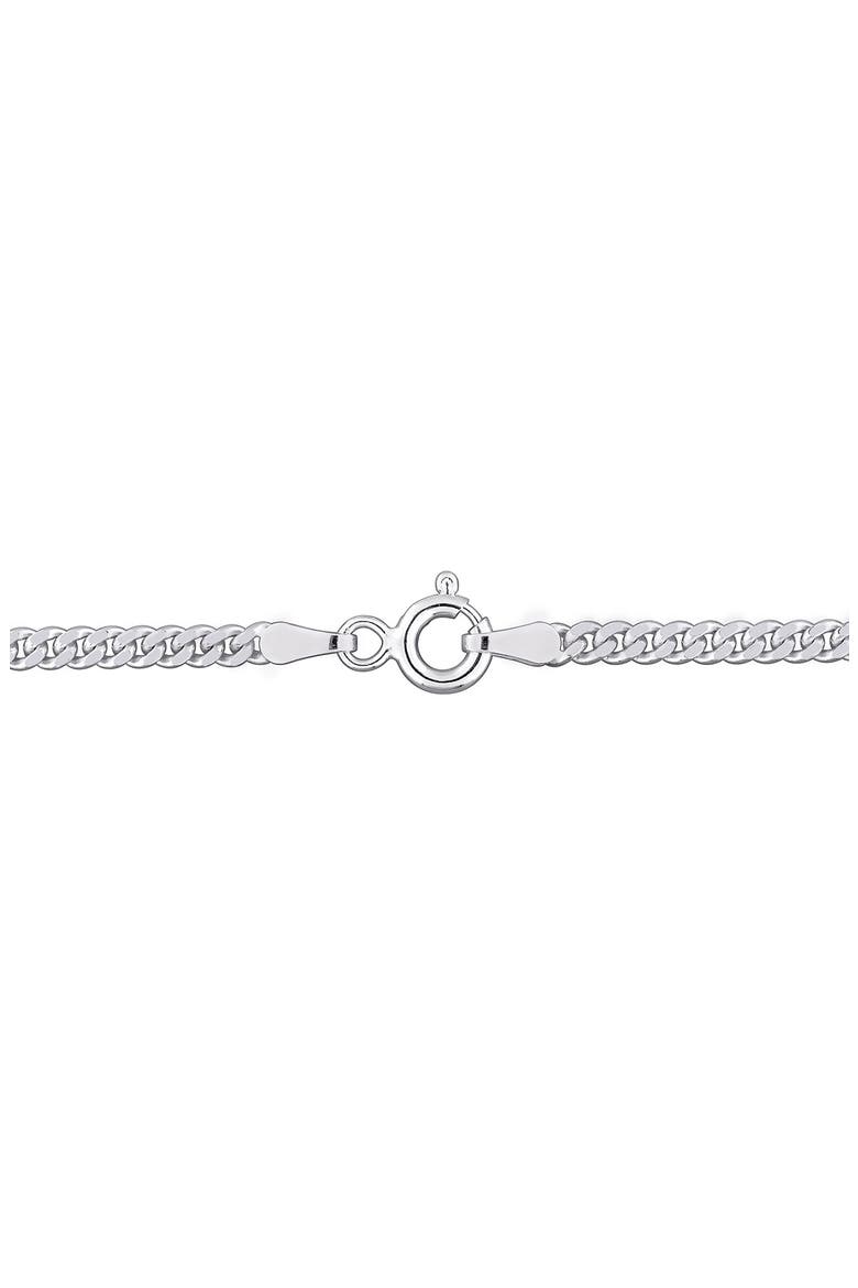 2.6mm Curb Link Chain Necklace, Alternate, color, SILVER