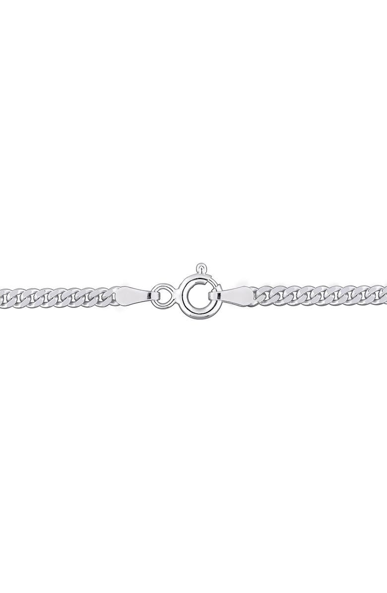 DELMAR 2.6mm Curb Link Chain Necklace, Alternate, color, Silver