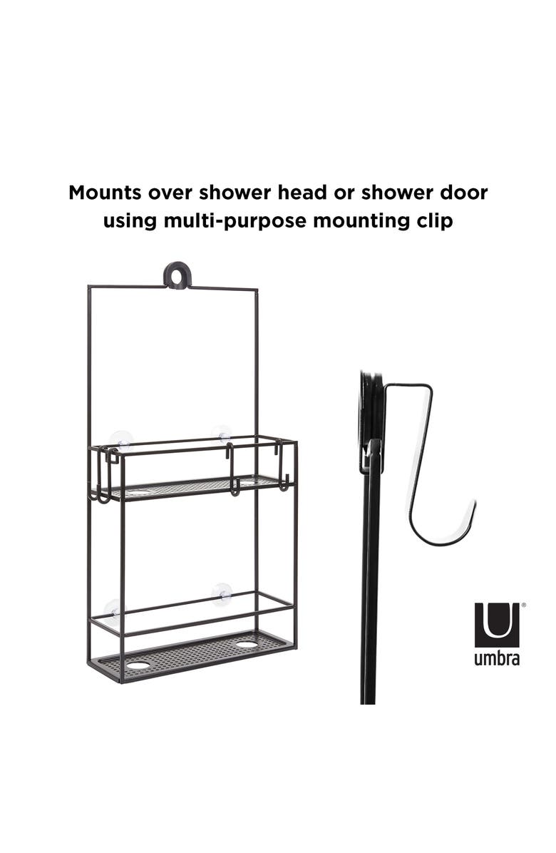 Umbra Cubiko Two Shelf Shower Caddy, Alternate, color,