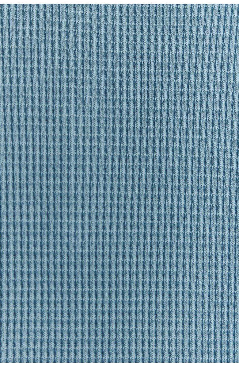 Babycottons Bodysuit Mao Waffle for Infant, Alternate, color, Blue