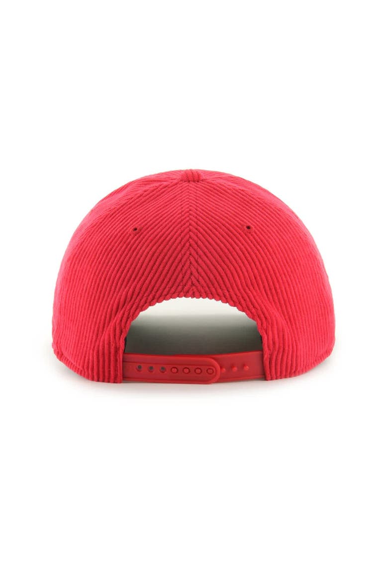 Men's '47 Red Los Angeles Angels Corduroy Hitch Adjustable Hat, Alternate, color, Red