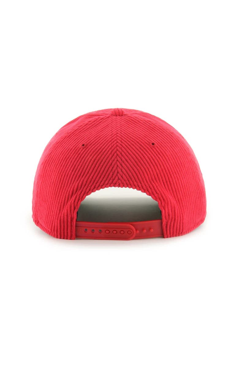 '47 Men's '47 Red Los Angeles Angels Corduroy Hitch Adjustable Hat, Alternate, color, Red