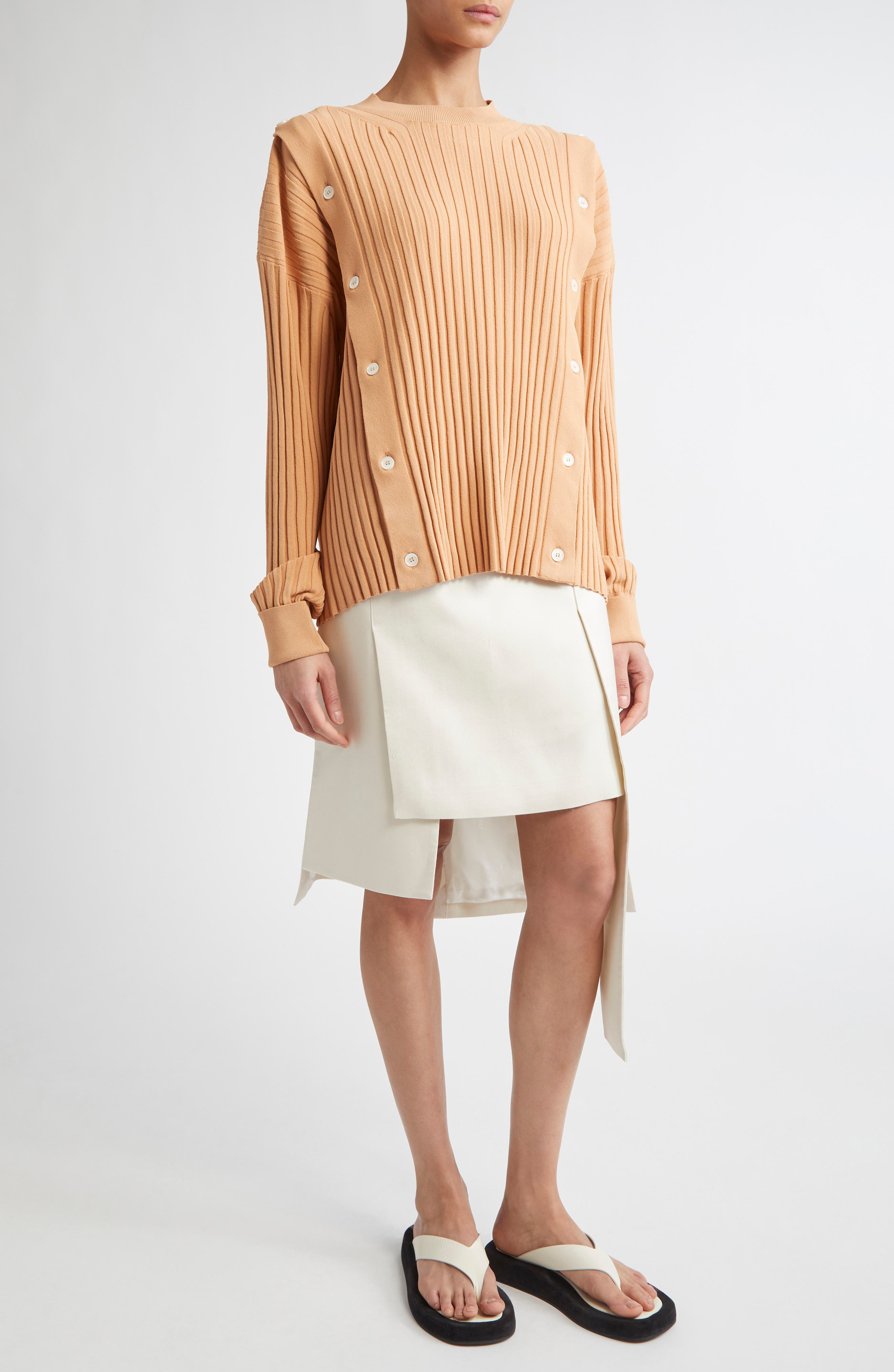 Button Rib Sweater - image 2