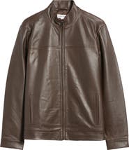 Nordstrom Stand Collar Leather Bomber Jacket | Nordstrom