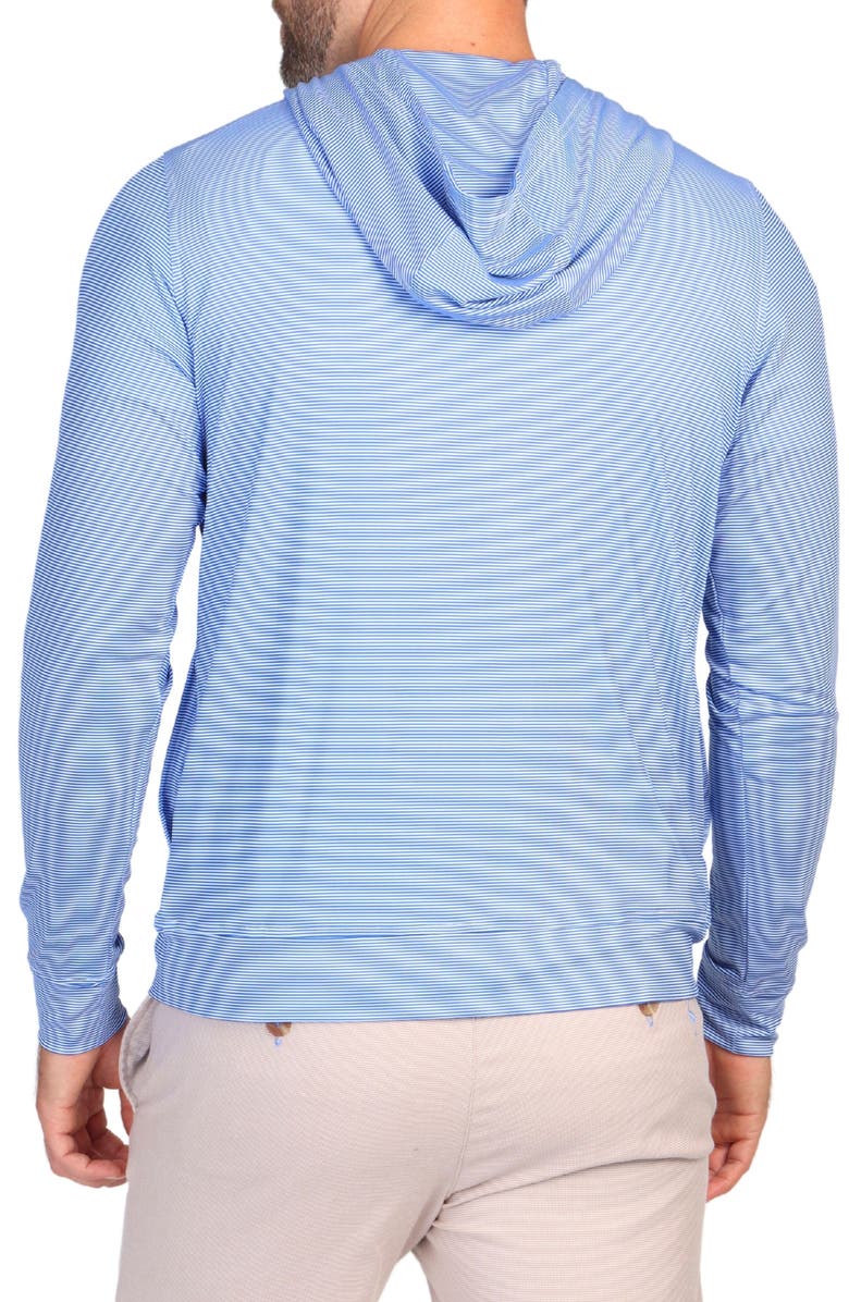 TailorByrd Micro Stripe Print Performance Hooded Pullover, Alternate, color, 