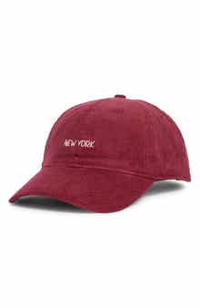 New York Cotton Corduroy Baseball Cap