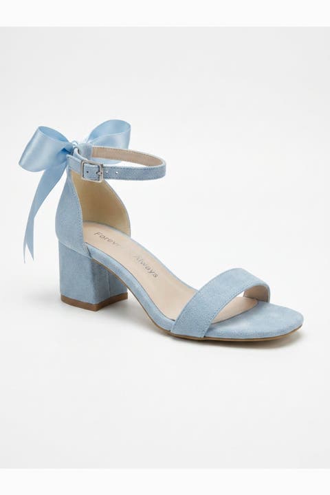 Rochelle Ivory Bridal Sandals with Ribbon